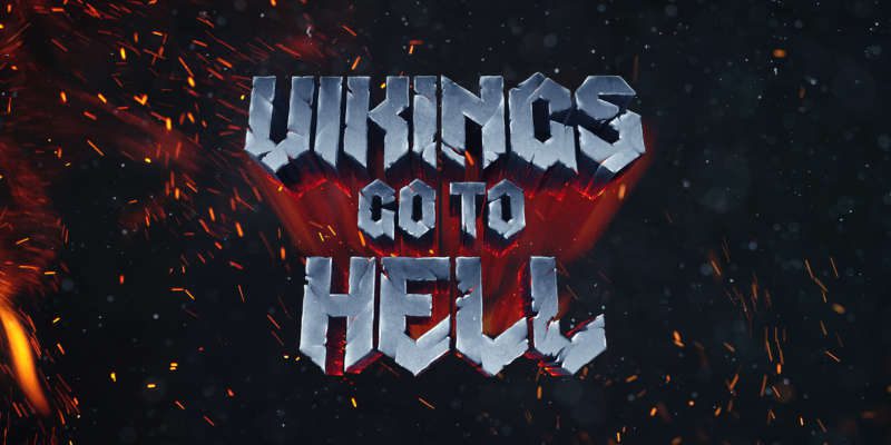 vikings go to hell banner