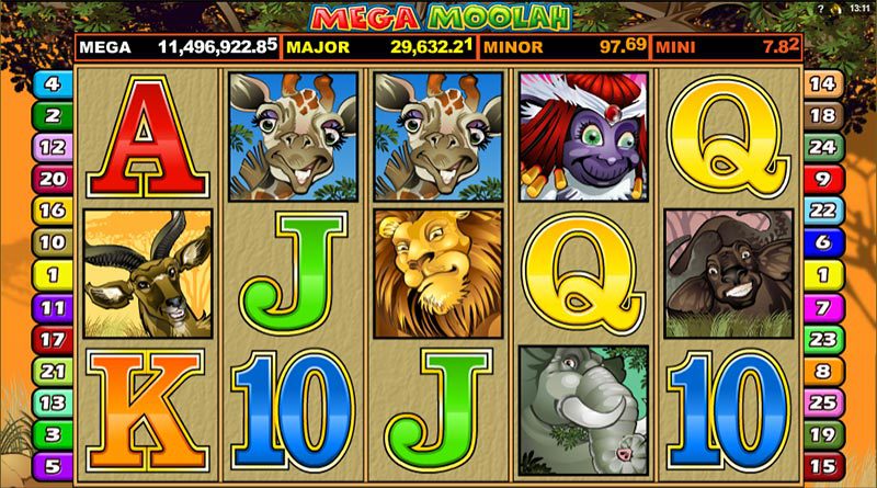 mega moolah spelplan