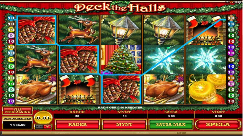 Spelupplägg i deck of halls