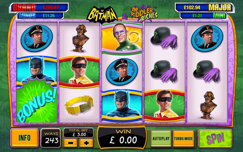 Batman and the Riddler Riches slots spel