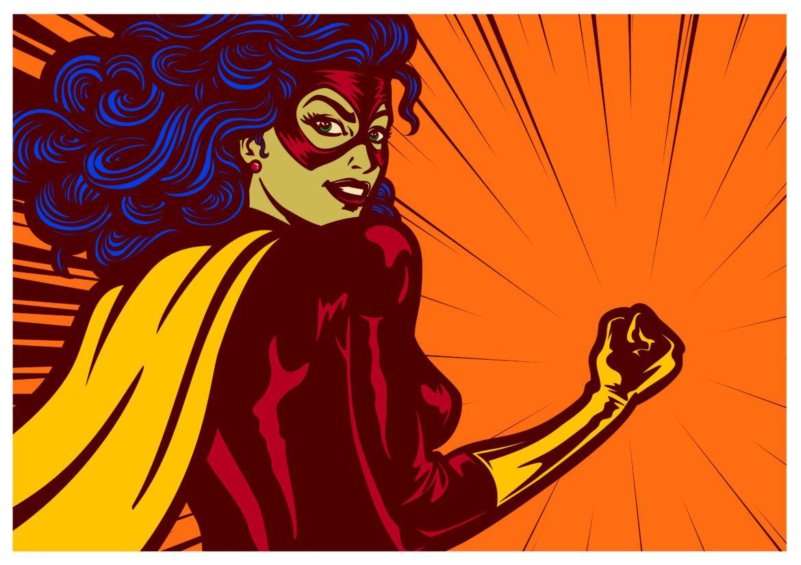 bild på superwoman