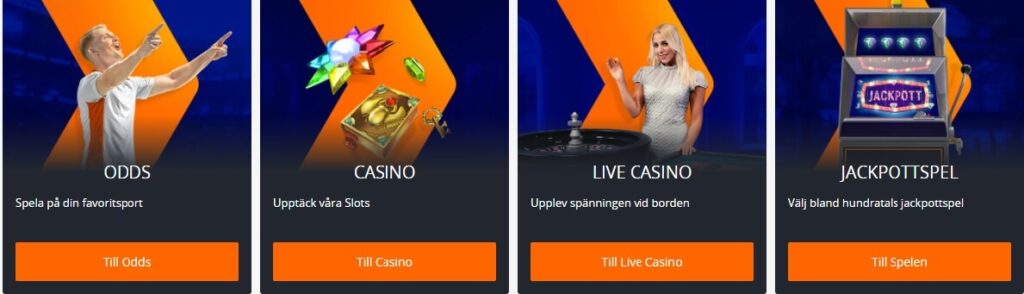 Betsson Casino utbud