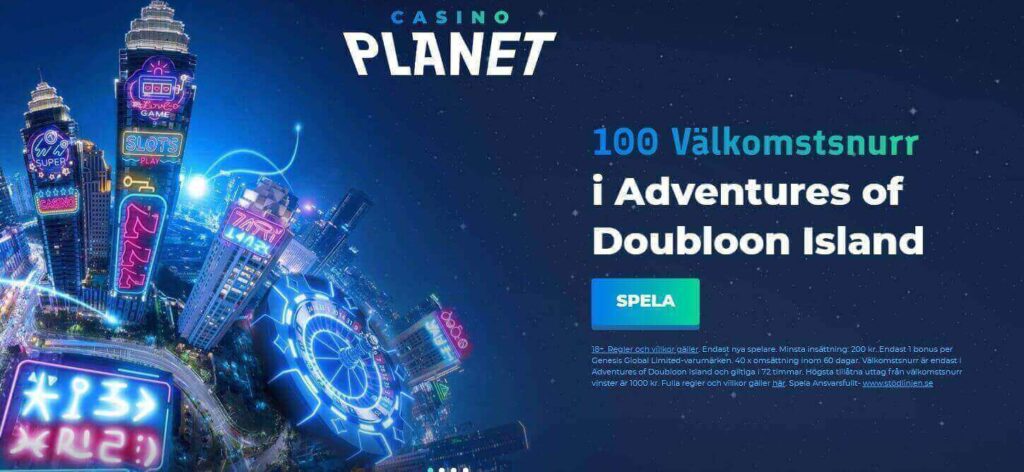 Casino planet välkomstsnurr