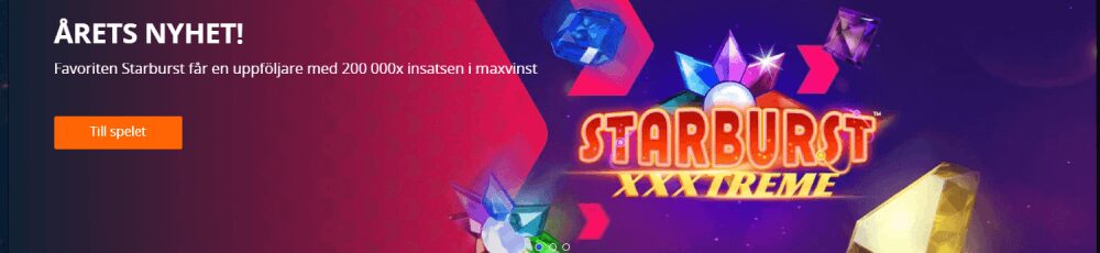 Starburst XXXtreme nya casinospel