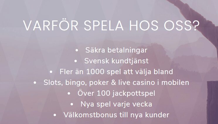 Maria casino fördelar