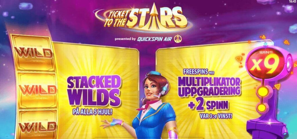 Ticket to the stars casinospel quickspin