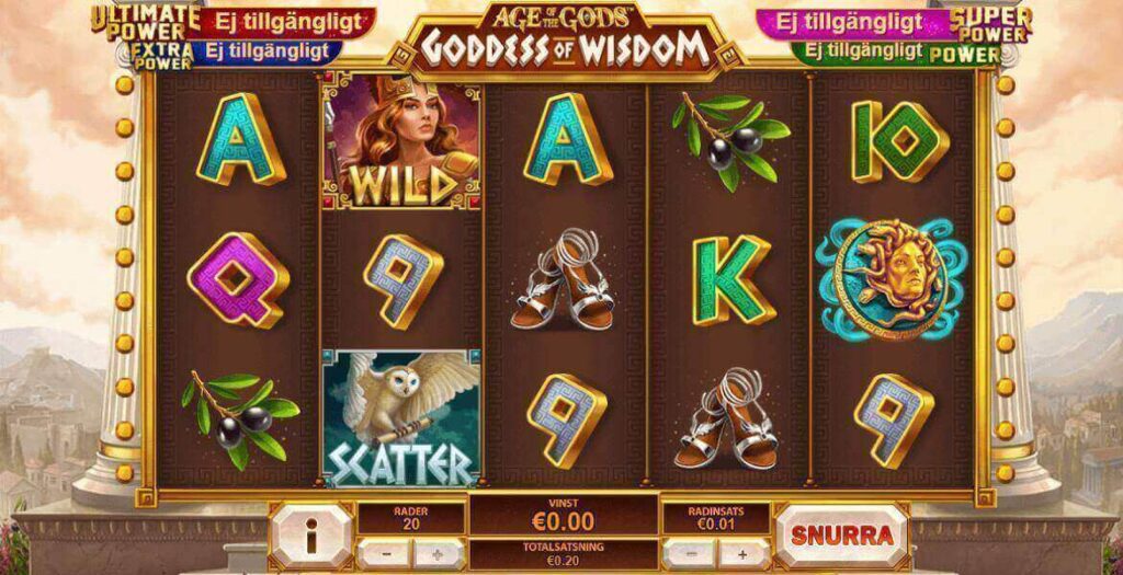 Age of the Gods: Goddess of Wisdom - casinospel online casino