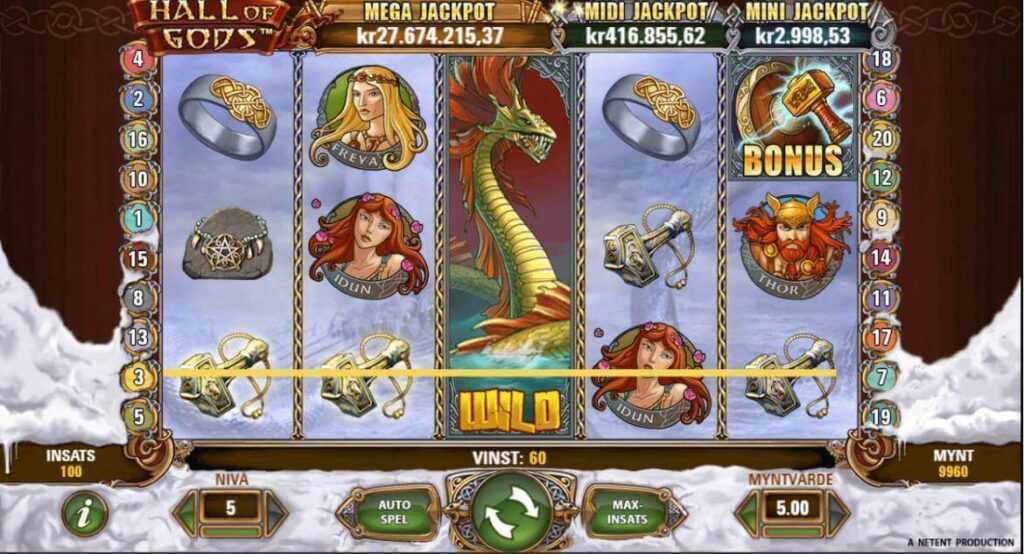 hall of gods jackpott spel online