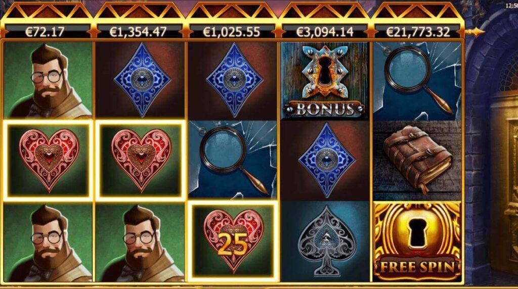 holmes and the Stolen Stones slots med många jackpottar